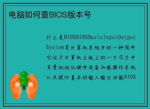 电脑如何查BIOS版本号